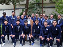 دیدار اعضای تیم ملی والیبال دانش‌آموزی ایران با رهبر انقلاب